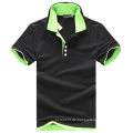 Neuestes Material Strickendes Gewebe Polo Shirt